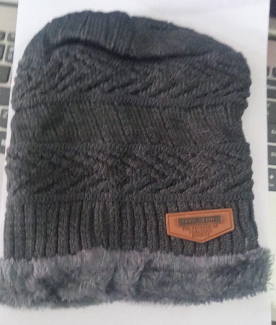 Unisex Woolen Cap Set